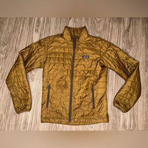 Brown/Tan Men’s Patagonia Brown Puffer Jacket - XS - No Hood